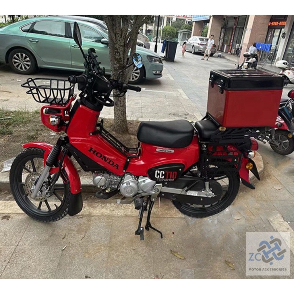 HONDA 國民車 CC50 CT125 機車後箱 玻璃纖維箱 機車尾箱  外送箱 置物箱 披薩箱  工作箱(兆川實業)