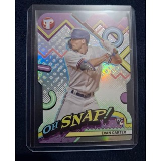2024 Topps pristine [ Evan Carter ] RC 特卡 Oh Snap!