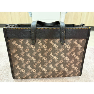 #coach Field 托特包Field Tote 30）印花塗層帆布/精緻小牛皮