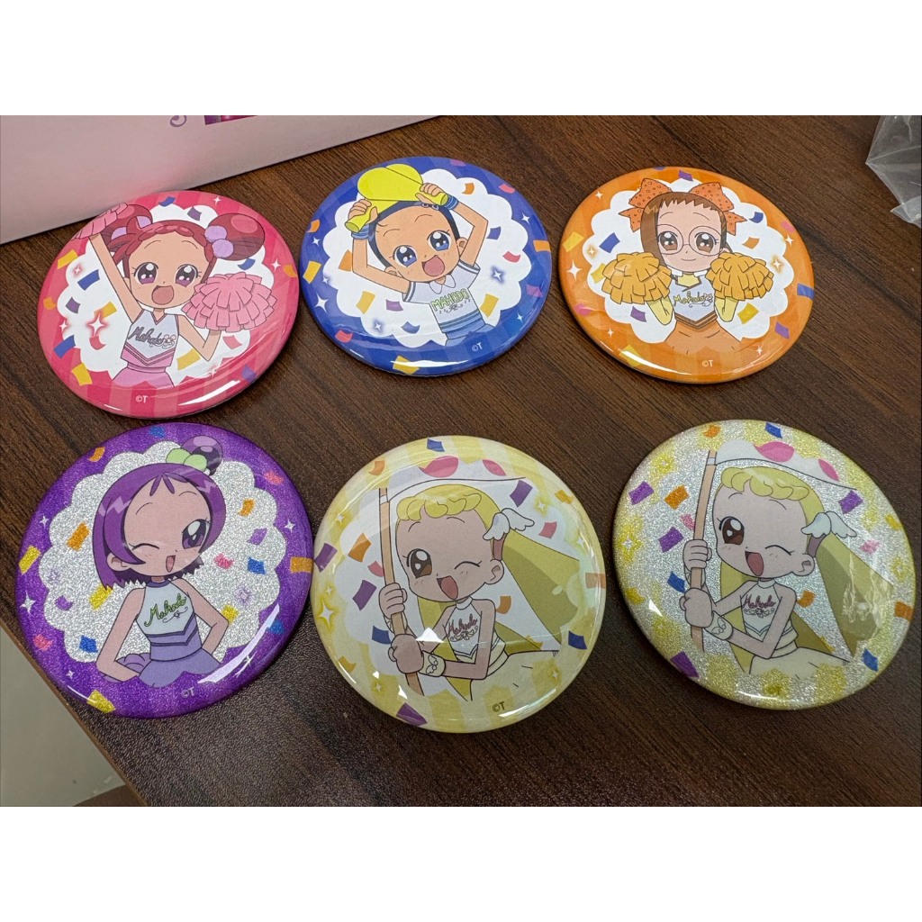 『現貨』小魔女Doremi 鐵罐胸章 盲抽包 啦啦隊Ver. 店鋪Pop up限定 藤原飛鳥妹尾愛子小花瀨川音符春風
