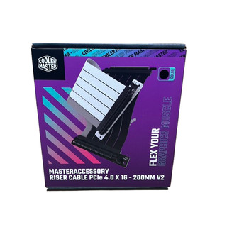 Cooler Master 酷碼 Riser Cable PCIE4.0x16 排線200mm V2(黑)