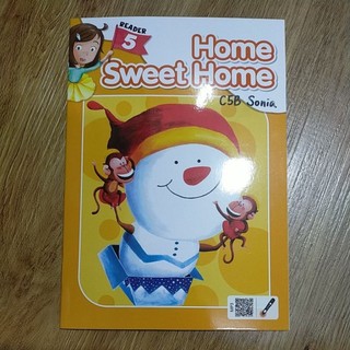 兒童美語 英文故事書 雪人 home sweet home 內頁乾淨
