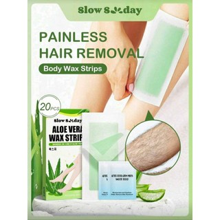 Slow Sunday Aloe Vera Wax Strips