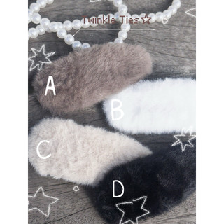 Twinkle Ties/大髮夾/毛茸茸髮夾/秋冬造型4色
