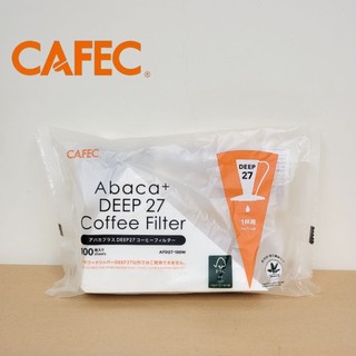CAFEC DEEP27 甜筒濾杯 濾紙 100入 日本製