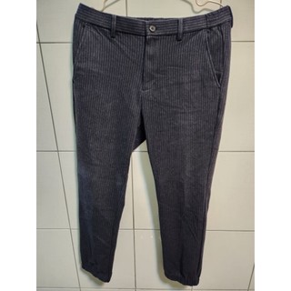 Uniqlo 條紋縮口褲 M