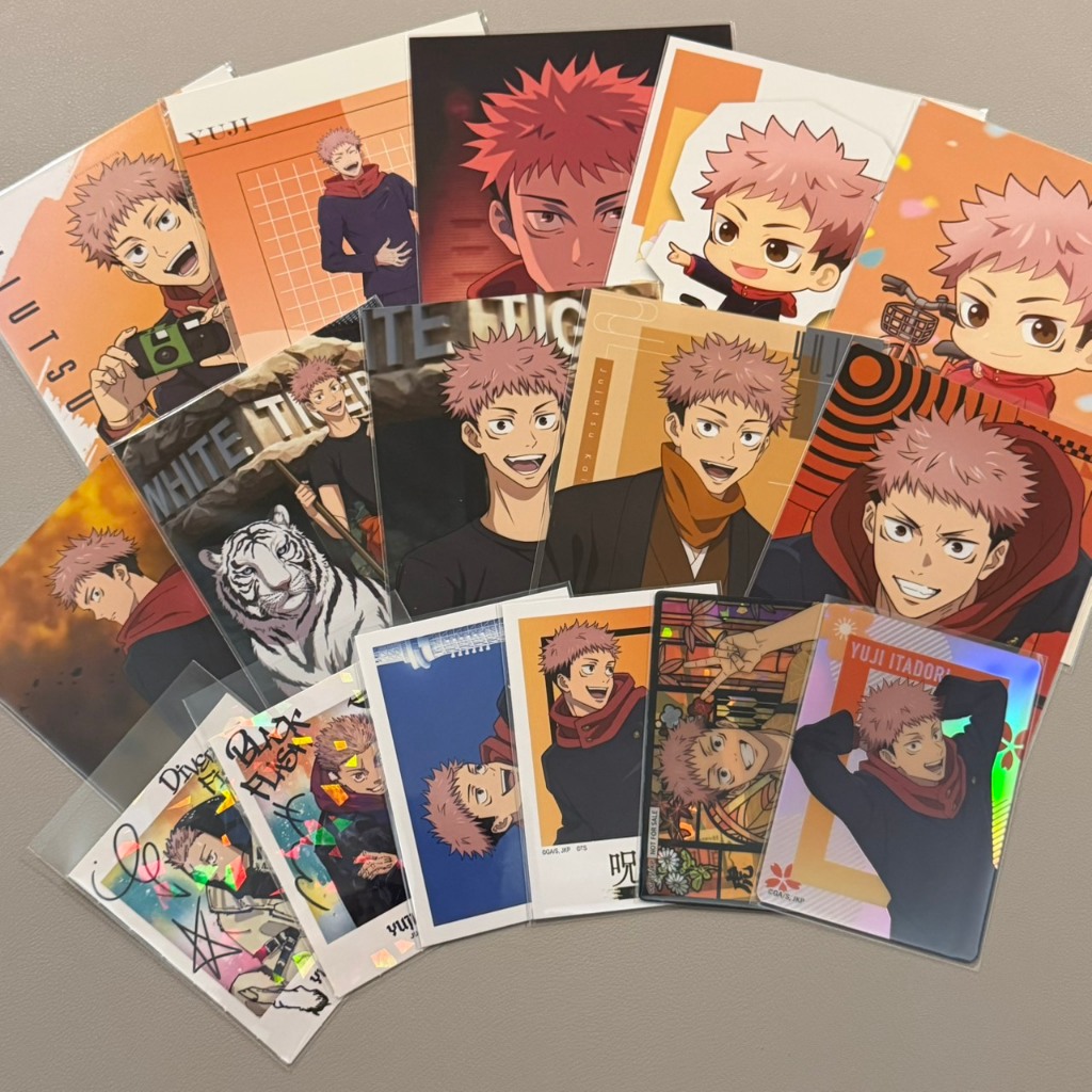 【虎杖】咒術迴戰 虎杖悠仁 兩面宿儺 日版 明信片 寫真卡 特典卡 拍立得 餅卡 透卡 杯墊 貼紙