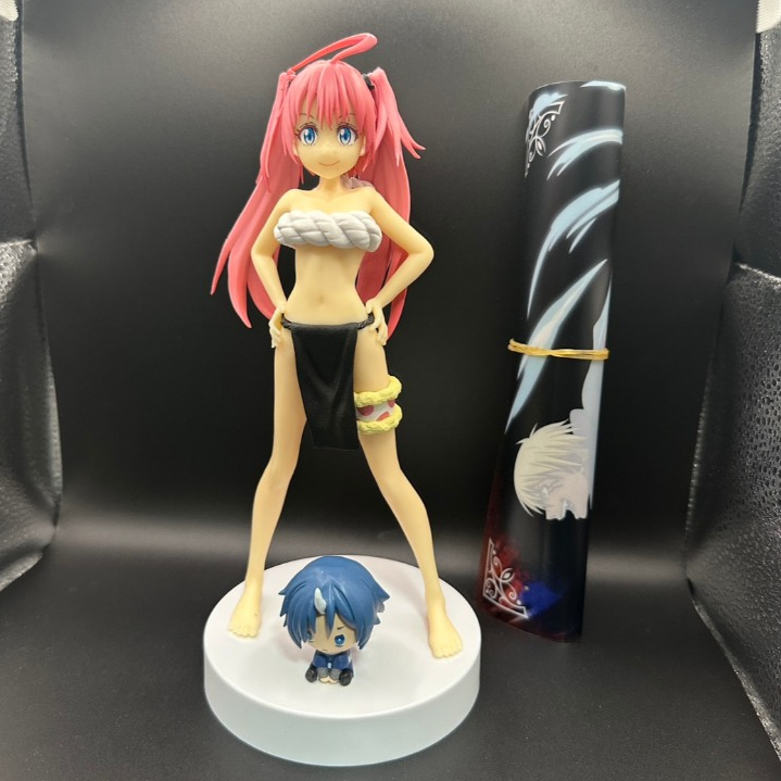 二手拆擺 三款合售 EXQ 轉生變成史萊姆這檔事米莉姆相撲裝 景品公仔&豆豆眼公仔&塑膠海報