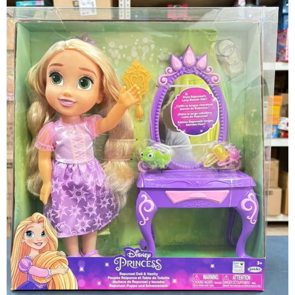 《台灣代理》現貨 正版 授權商品 Disney 迪士尼-公主/迪士尼公主娃娃-樂佩與化妝台 /長髮公主/公主化妝台