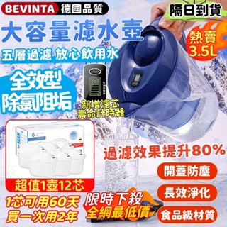 隔日達超低價 大容量濾水壺送濾芯 適用BRITA 濾水壺 德國品質 大容量水壺 過濾壺 家用飲水壺 淨水壺 活性炭濾水器