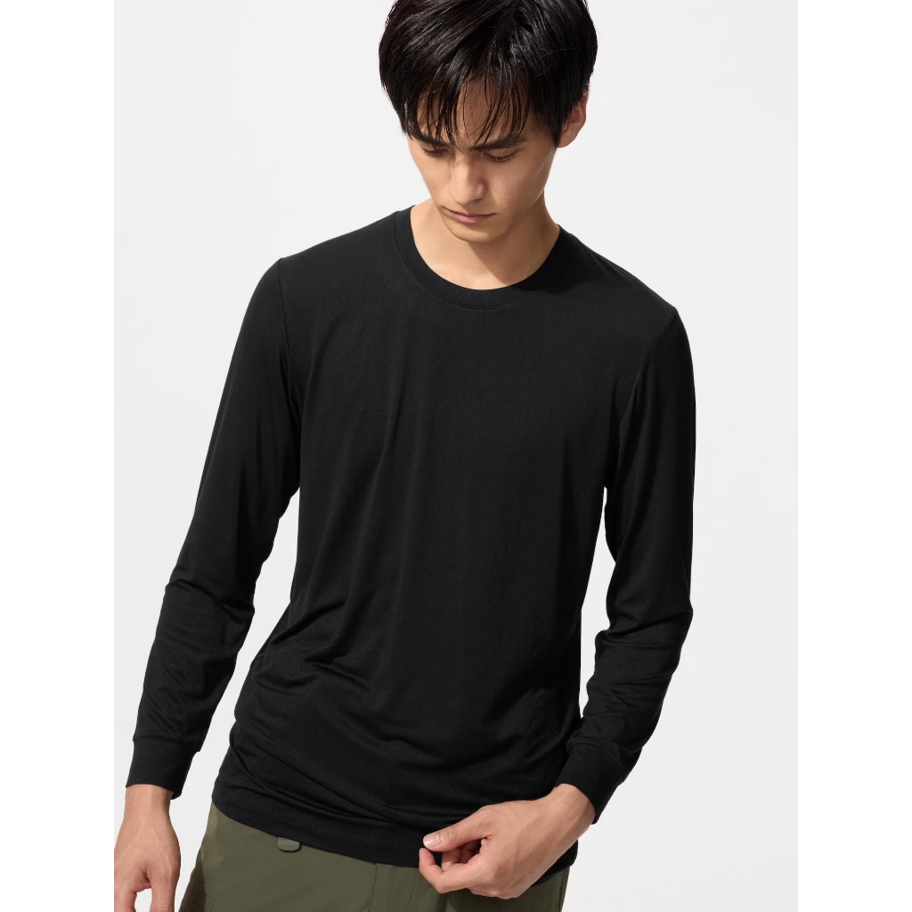 日本直送｜UNIQLO HEATTECH 男用圓領保暖上衣 9分袖 冬季 發熱衣 內搭衣 保暖 暢銷款