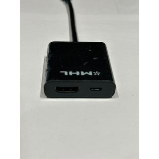 micro公 轉 HDMI母+micro母 雙輸出傳輸線