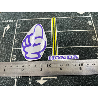 🌟 金手指 + honda 貼紙 手指 車貼 紫色 JDM 迪奧 dio dj1