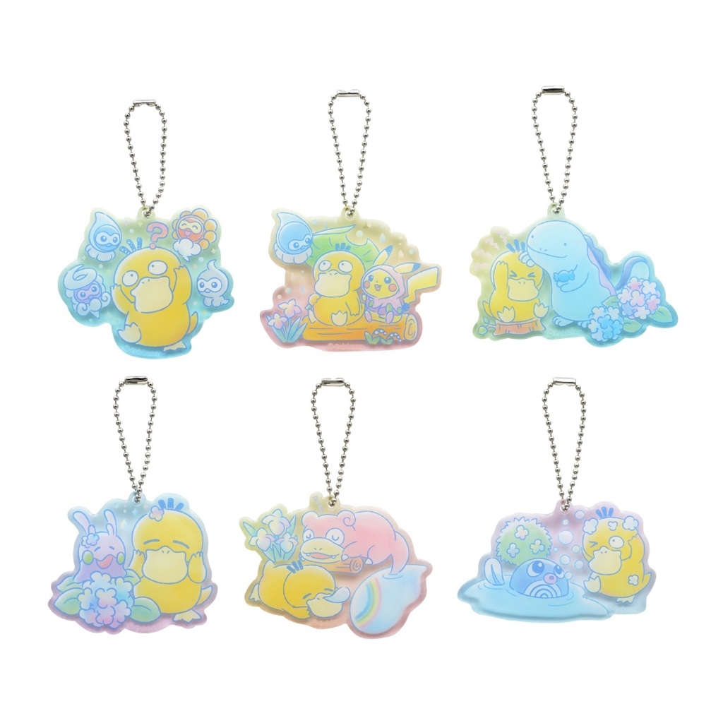 ~出清小館~現貨日版全新 精靈寶可夢 寶可夢 中心限定 可達鴨 心情不好 壓克力 吊飾 呆呆獸 沼王 黏黏寶 飄浮泡泡
