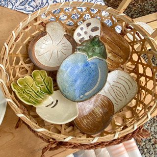 *現貨*日本製六魯Rokuro Blut's 手工美濃燒 野菜造型醬油碟 豆皿 醬料碟 日本小盤 日本食器 多款可選