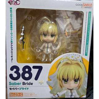 現貨 正版 全新未拆 Fate/EXTRA 婚紗 白賽巴 Saber Bride 387 黏土人