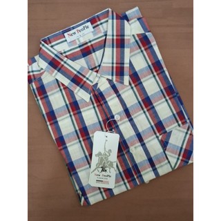 New PeoPle 男短袖格襯衫 L