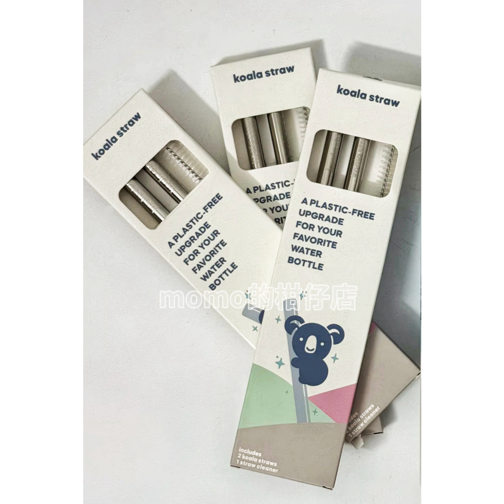 現貨🇺🇸美國 Owala適用304不鏽鋼吸管 無尾熊🐨straw for freesip 2入一盒