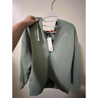 adidas 愛迪達 藍色 女 休閒 運動 連帽 外套 WORD FZ HOODIE IK9894