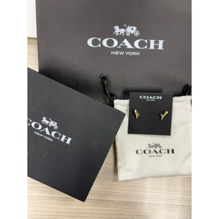 「全新」 Coach 官網購入 恐龍耳環