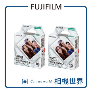 【FUJIFILM】 富士 instax SQUARE 方型底片-漢白玉 WHITE MARBLE (2入組) FUJI