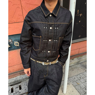 Uniion Cropped Denim Trucker Jacket 短版丹寧卡車夾克 日系 牛仔 街頭 套裝
