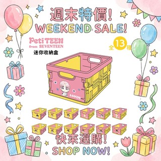 PetiTEEN 迷你收納盒 Seventeen 粉絲 辦公室收納 (下單前請先聊聊詢問現貨)