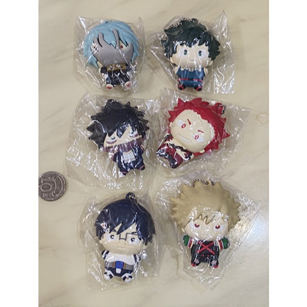 [睡睡蛙小池] 我的英雄學院 吊飾 掛飾 橡膠 軟膠 死柄木弔 綠谷出久 荼毗 爆豪勝己 切島銳兒郎 飯田天哉