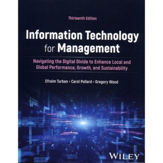 [華通書坊]Information Technology for Management 13/e TURBAN 9781394243549