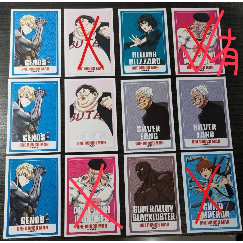 一拳超人onepunchman ibon明信片 剩傑諾斯綁性感囚犯80 傑諾斯綁豬神70 傑諾斯單售50