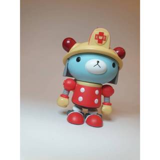 A-222 現狀品 ： FIRE BEAR 消防熊 可動 吊飾 熊貓鐵金剛 PANDA-Z 富貴玩具店
