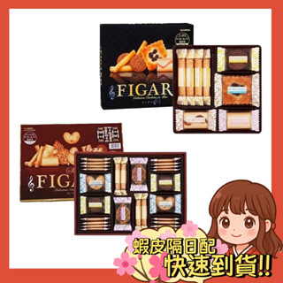 【小薰選品】日本 三立 FIGARO 費加洛綜合餅乾禮盒 牛奶 巧克力 夾心餅乾 葡萄派 千層派 曲奇餅乾