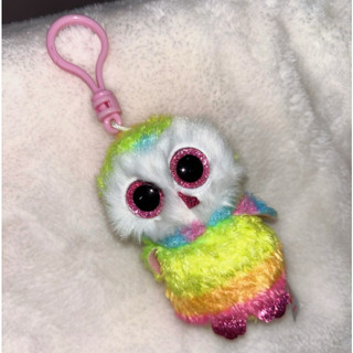 全新現貨🎀100%正版 Ty Beanie Boos 美國 豆豆娃娃 公仔 貓頭鷹 閃亮大眼 吊飾掛件掛飾 鑰匙圈 玩偶