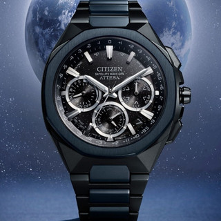 CITIZEN 星辰 ATTESA 光動能 GPS衛星對時錶 手錶-CC4106-74E
