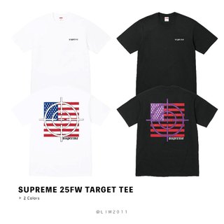 ☆ETW☆【台中店】Supreme 25FW target Tee 標靶 美國 短T 春夏 國旗