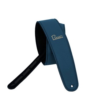 Picco 皮革手工背帶 吉他/貝斯通用 2.5吋寬版 午夜藍 Midnight Blue 【他,在旅行】