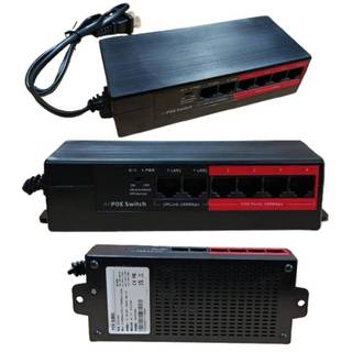 POE switch 4+2口 8+2口 塑膠防靜電外殼 工業級 IP Cam POE供電交換 國際標準48V