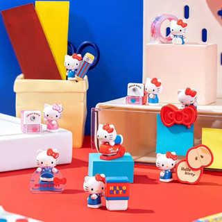 三麗鷗Sanrio Hello Kitty凱蒂貓 奇趣文具系列 微盒Micro 盲盒盲抽 鉛筆釘書針 量角器 便條紙膠帶