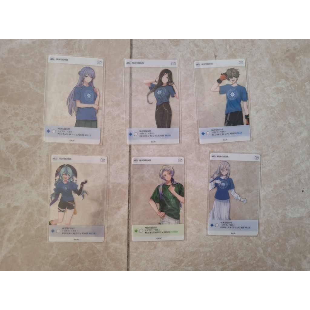 合售 彩虹社 7周年 2025 VTuber 星川莎拉 安潔卡特莉娜 伊卜拉新 透卡 卡片 ig ins sns 拍立得
