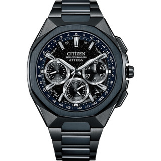 【CITIZEN 星辰】ATTESA 系列 GPS衛星對時光動能腕錶 湛藍星空款 CC4106-74E