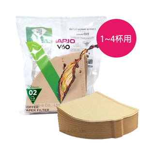 Hario濾紙 Tiano濾紙 V60 無漂白 100入 錐型濾紙｜手沖用
