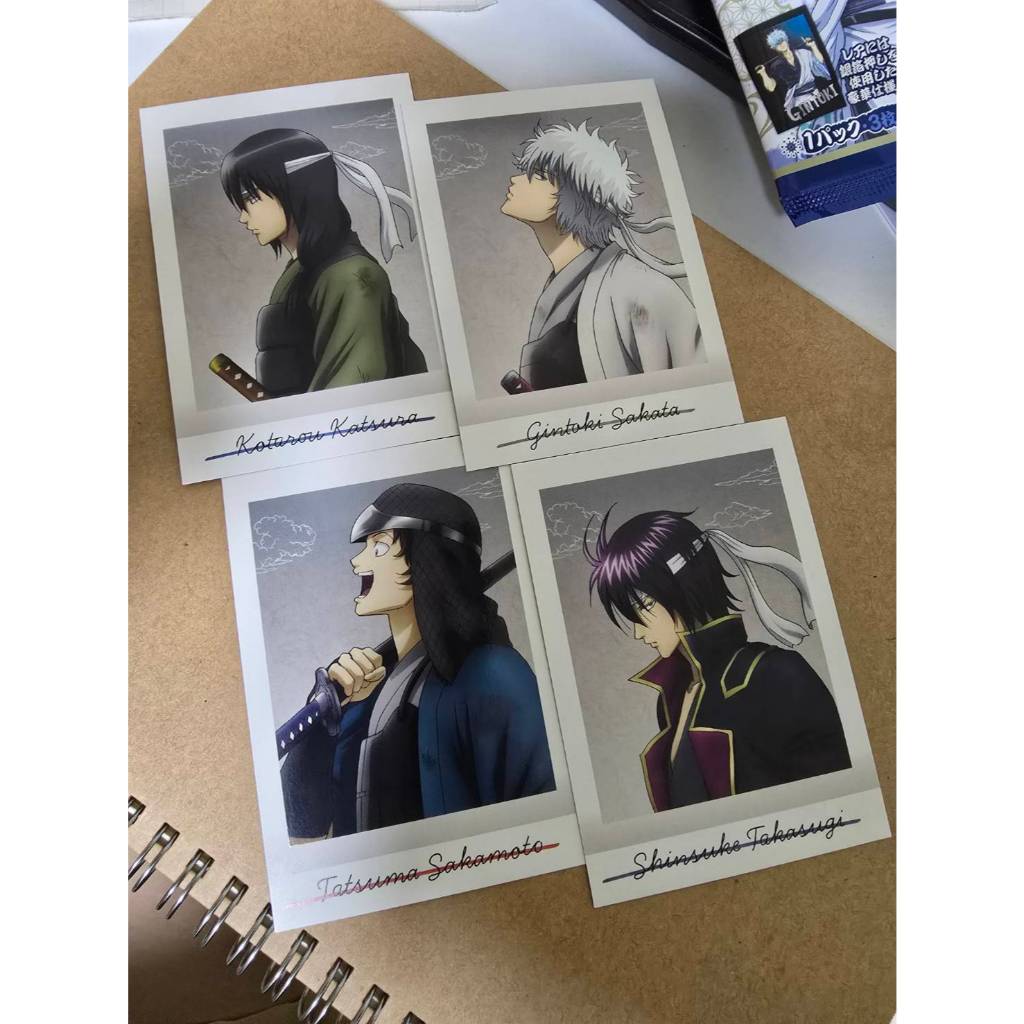 日本製 Movic 銀魂 拍立得寫真卡 其之肆 第4彈 攘夷 白夜叉 坂田銀時桂小太郎高杉晉助坂本辰馬 四張一組 新品