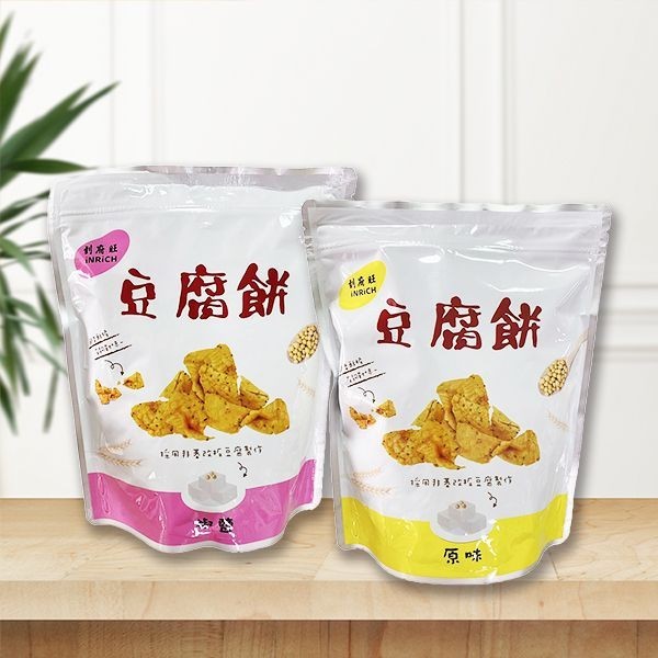 到府旺 豆腐餅乾 (原味/椒鹽) 100g 減脂 餅乾 零食 零嘴 追劇必備 下午茶 伴手禮【小三美日】DS027381