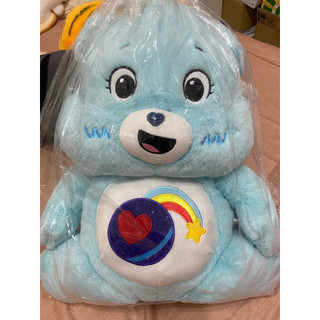 全新 CARE BEARS 彩虹熊 淺藍色 愛心小熊 65cm 大娃娃
