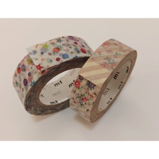 【2捲組合】mt/扭蛋中獎款/亮片/UNIQLO合作限定/碎花斜紋/日製紙膠帶