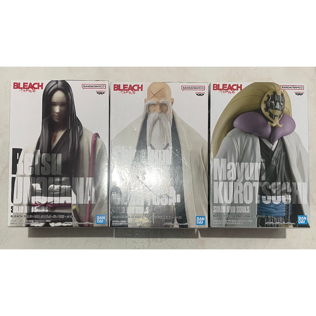 景品 日版 BLEACH 死神 千年血戰篇 SOLID AND SOULS 卯之花烈 山本元柳齋重國 涅繭利