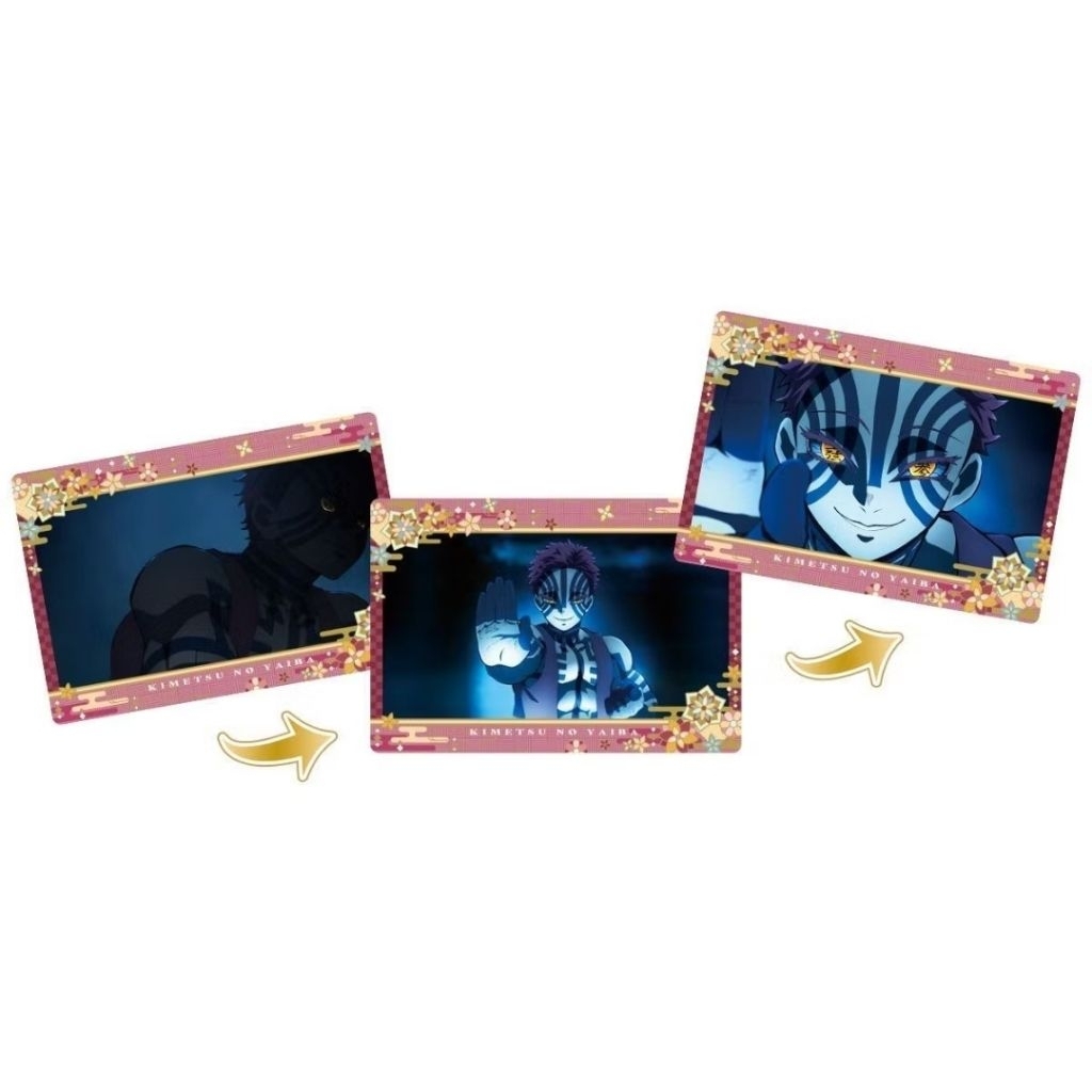 [ 自私魚 Selfish fish ]鬼滅之刃 場景回顧卡 3D 變化 光柵 無限列車篇 猗窩座 餅卡 無限列車
