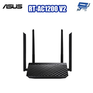 昌運監視器 ASUS華碩 RT-AC1200 V2 AC1200 四天線雙頻無線 WIFI 路由器 分享器