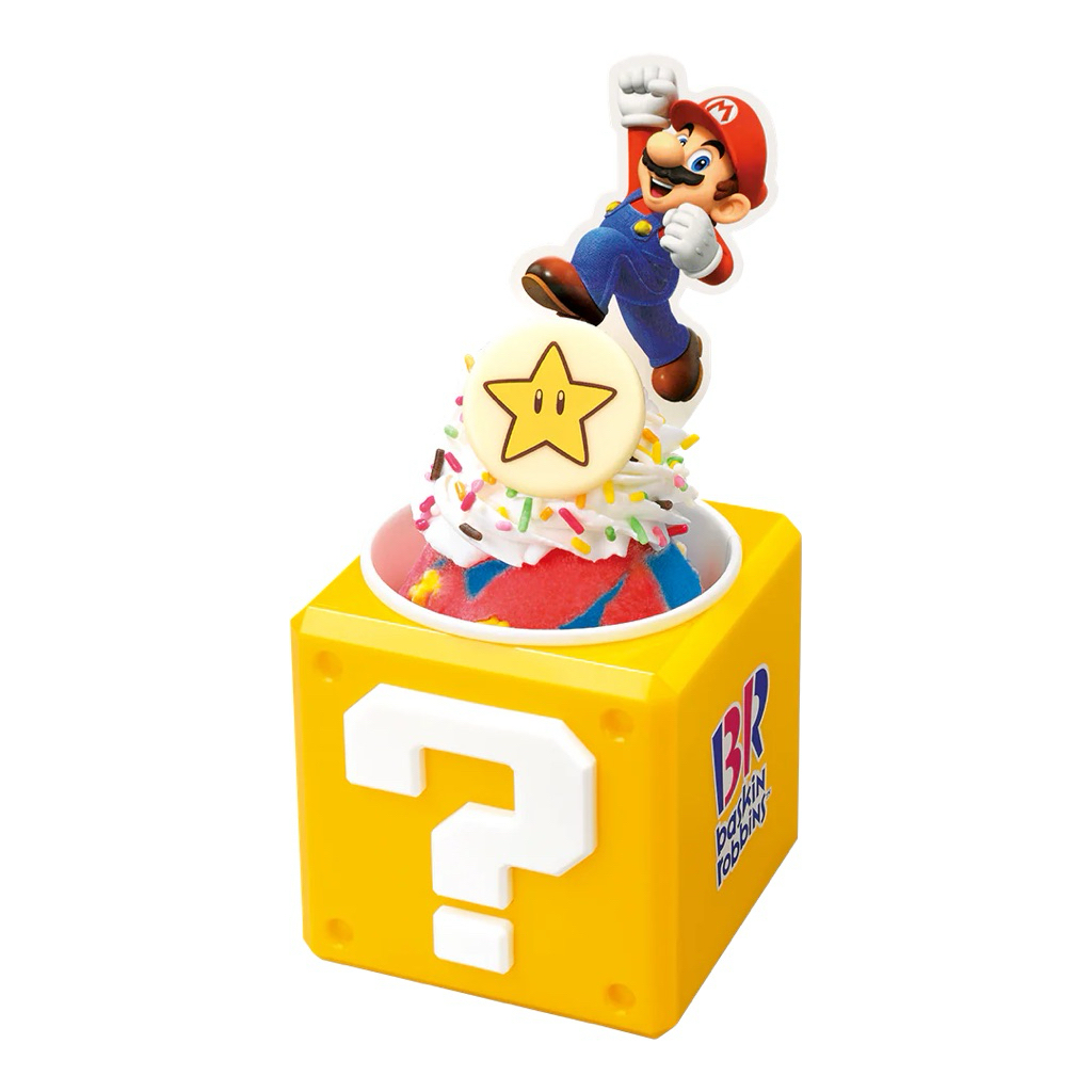 ✨台中快速出貨✨超級瑪利歐 x 31冰淇淋 限量水管造型杯、磚塊杯(無冰淇淋，附瑪利歐卡、粉紅湯匙）