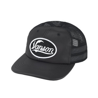 SUPREME VANSON LEATHERS MESH BACK 皮革 六分割 卡車帽 帽子 黑 FW25H79